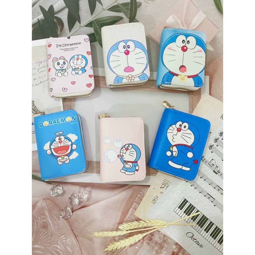 Ví Mini Cute Họa Tiết I DOREMON Siêu Cute Nhỏ Gọn Bỏ túi Tiện Lợi