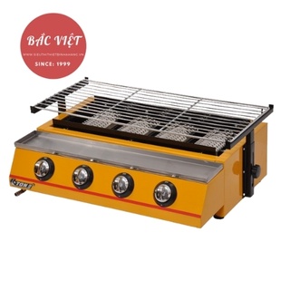 [HANG HOT ETON] Bếp nướng BBQ ETonK222 dùng ga loại 4 họng chuyên nướng chân cánh gà,hàu,thịt nướngBẢO HÀNH 12 tháng