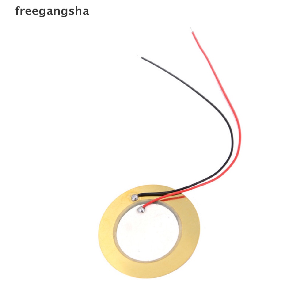 [FREG] 10 PCS 35mm Piezo Elements buzzer Sounder Sensor Trigger Drum Disc+ wire copper FDH