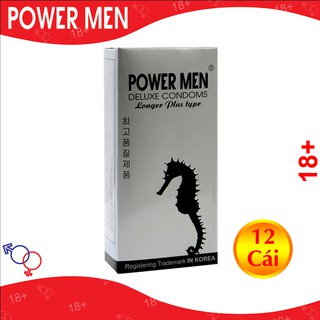 Bao cao su Powermen Longer Plus Hộp 12 Bao
