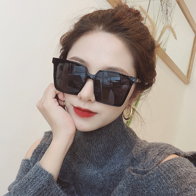 Mắt kính thời trang nam nữ gọng vuông cỡ lớn chống tia UV, kính râm bản rộng chống bức xạ MK111