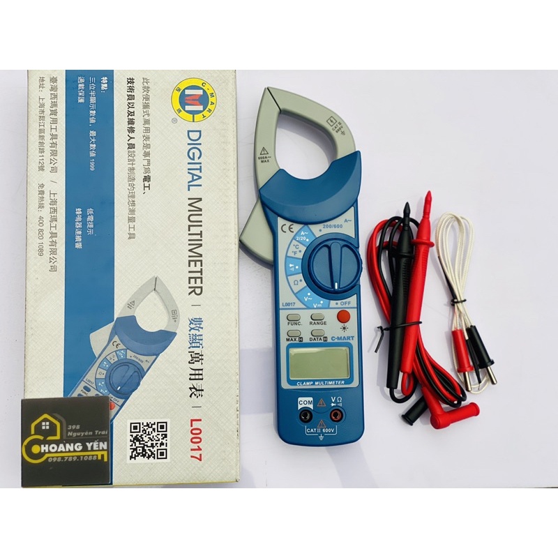 Ampe kìm đo điện C-mart L0017, Kìm kẹp đo điện, kìm đo AC kỹ thuật số