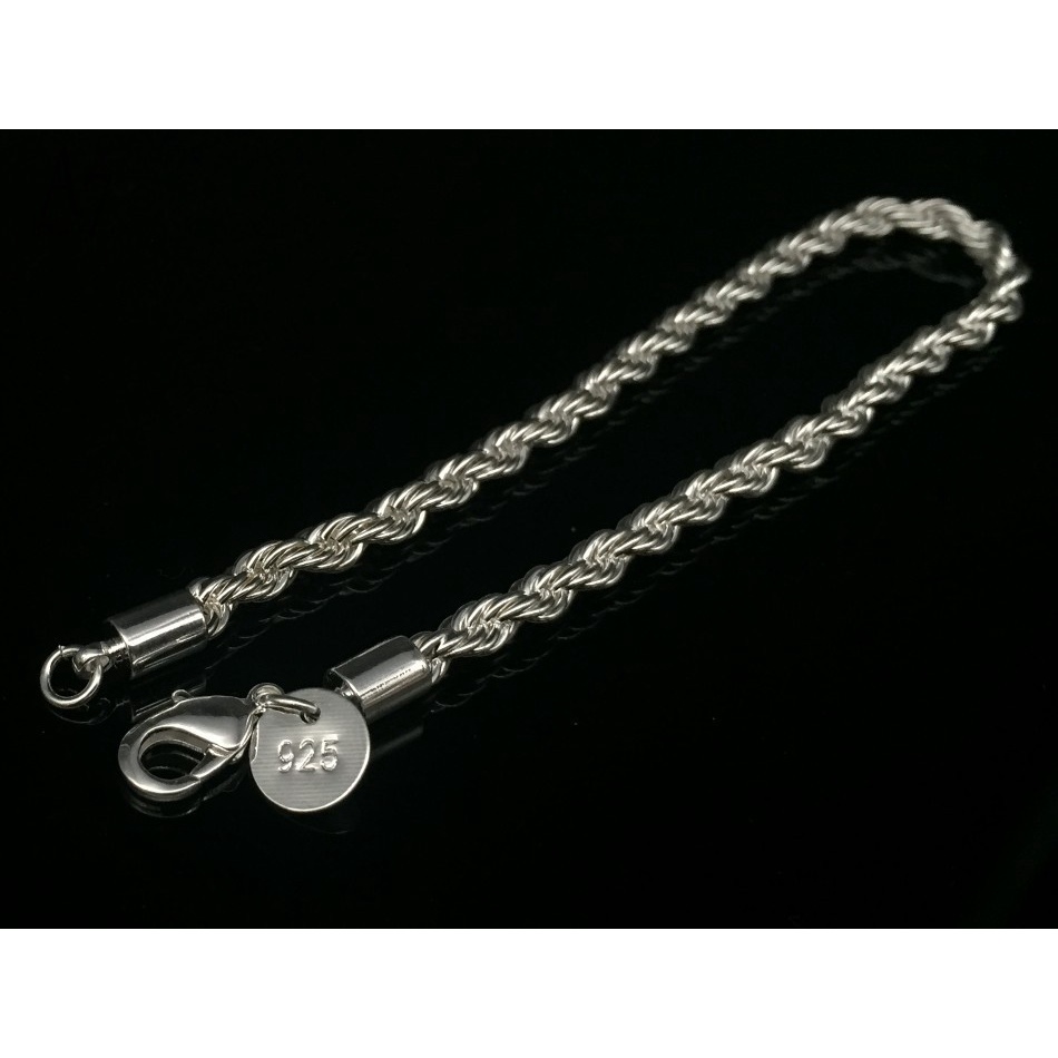 Vòng đeo tay mạ bạc 925 phong cách thời trang cao cấp