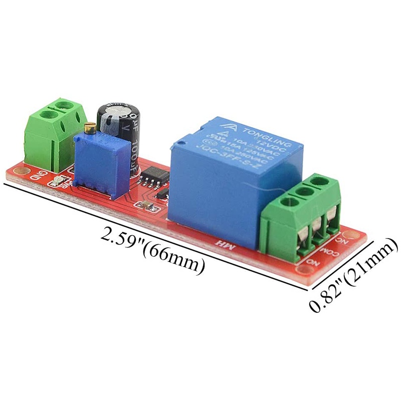 Set 5 Bộ Điều Chỉnh Dòng Điện 12v Ne555 0-10 Giây