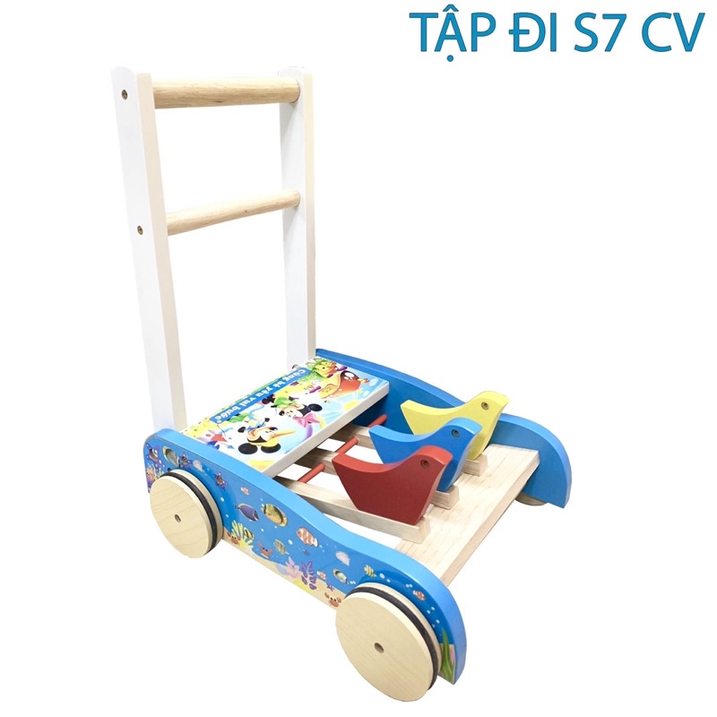 Tập đi bằng gỗ cho bé CAO CẤP