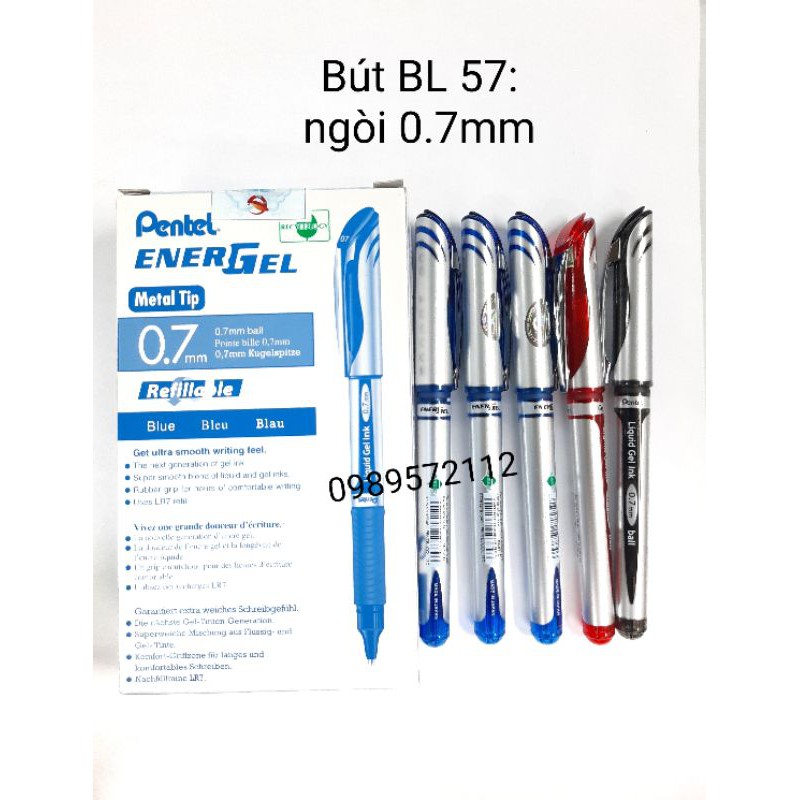 Bút,Ruột ký Pentel ngòi 0.5mm,0.7mm,1.0mm.(Hàng chính hãng)