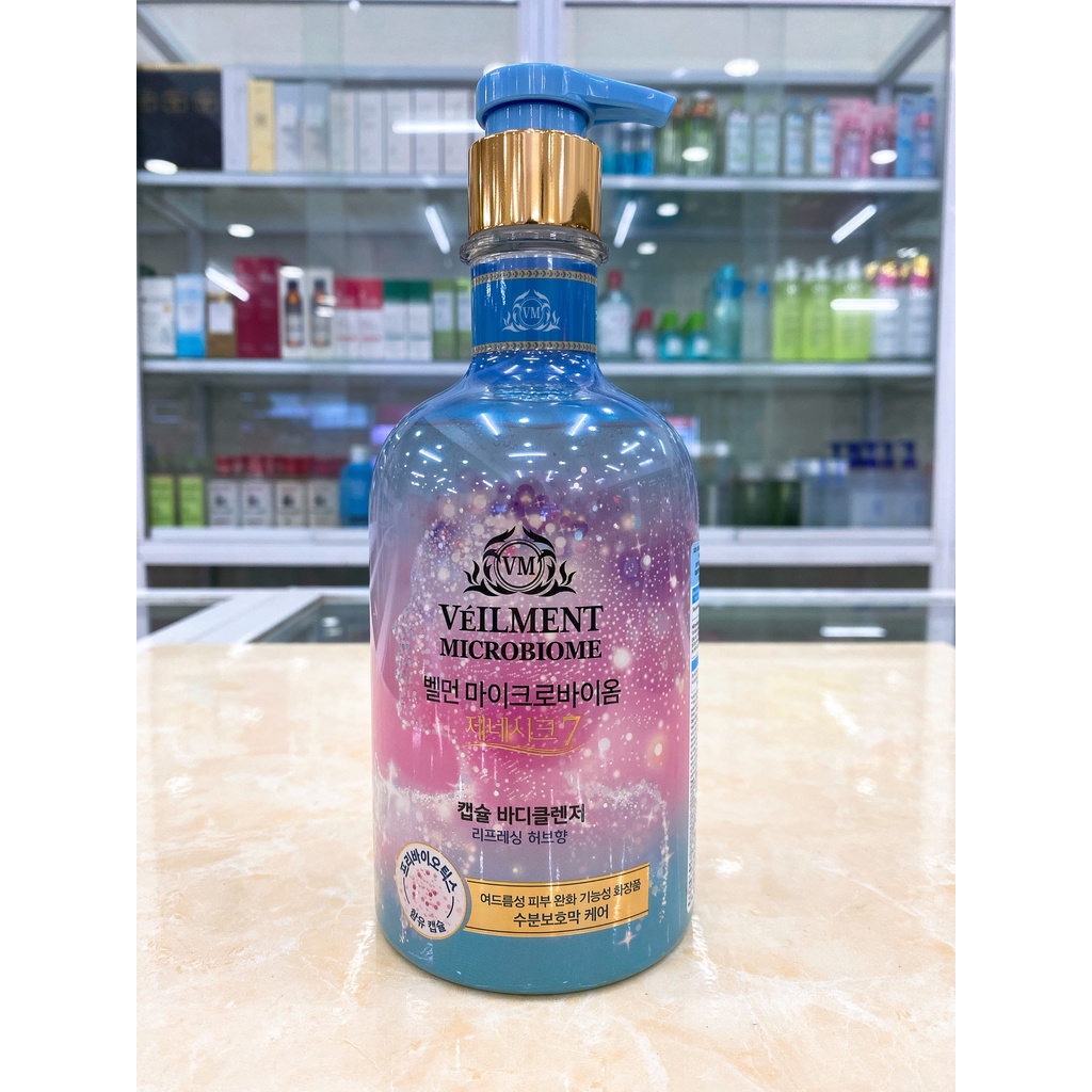 Sữa Tắm Cấp Ẩm Sáng Da On The Body Sensual Bouquet Veilment Microbiome Capsule Body Cleanser 600g