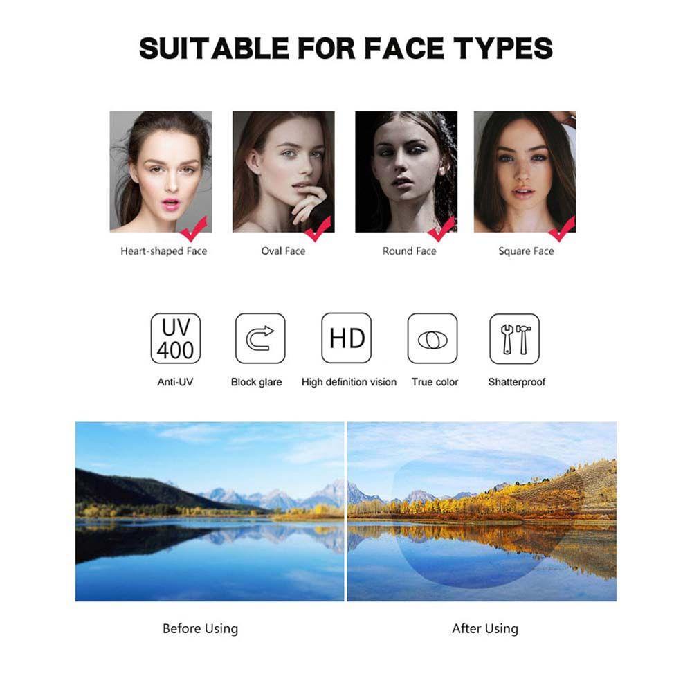Kính Mát Nữ Gọng Vuông Màu Đen Chống Tia UV