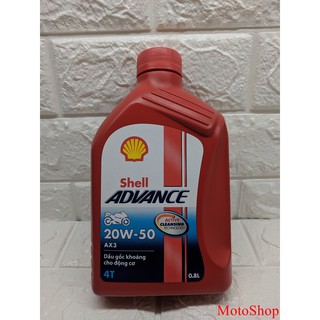 Nhớt Shell Advance AX3 20W-50 - Chính Hãng