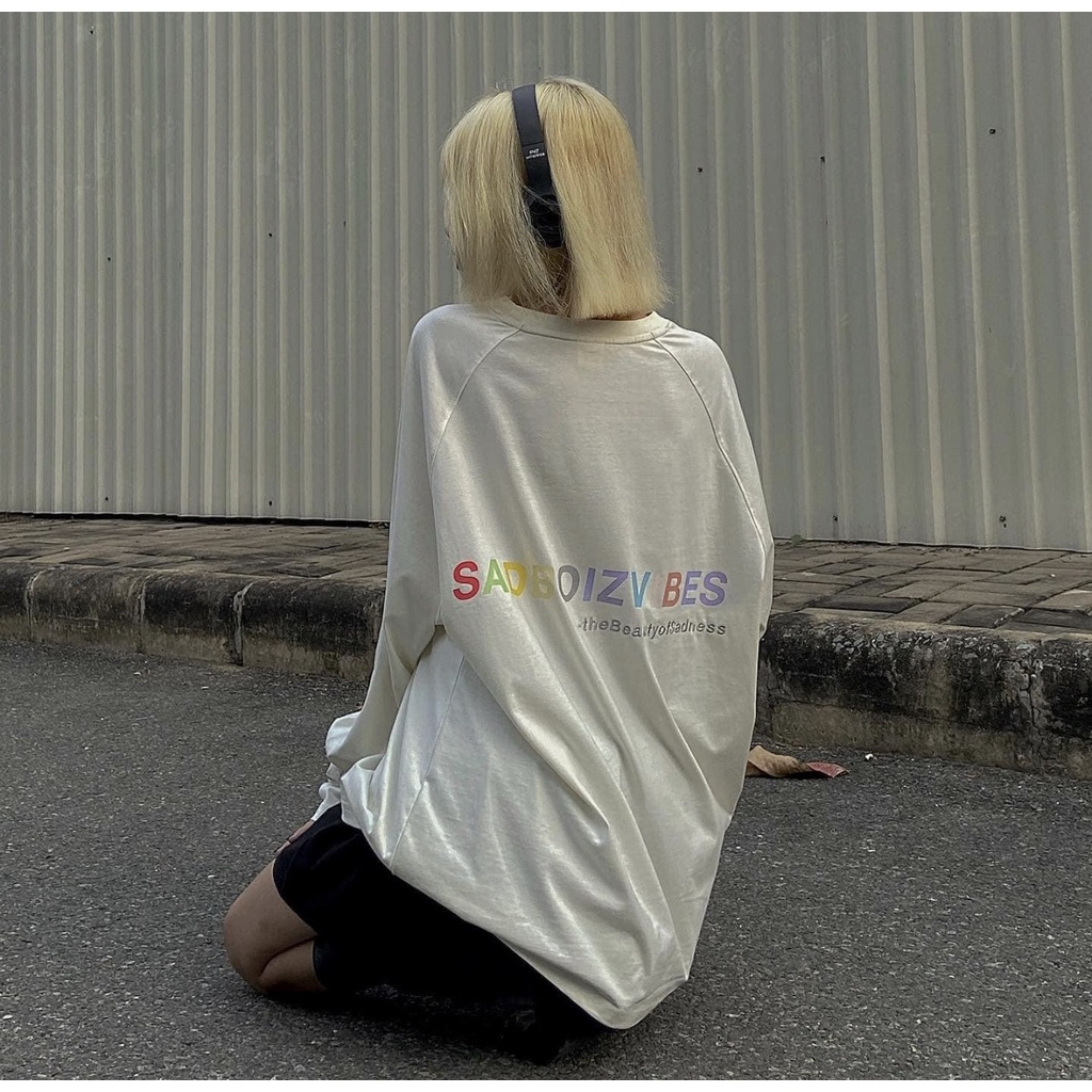 Áo thun longtee sad boiz SADBOIZVIBES  Áo thun tay dài sadboiz sad story full tag | BigBuy360 - bigbuy360.vn