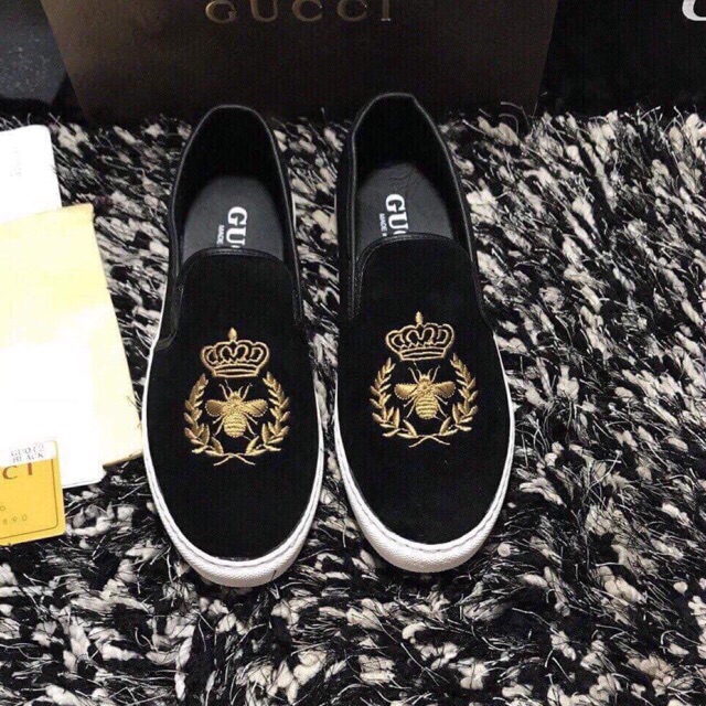 Giày Lười Nam Thêu Vương Miện Đẹp | BigBuy360 - bigbuy360.vn