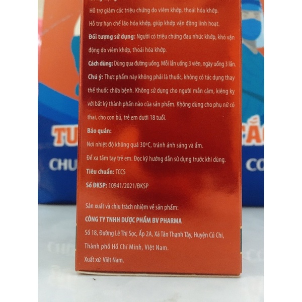 Viên xương khớp Độc hoạt tang ký sinh BV pharma hỗ trợ đau lưng, khớp gối