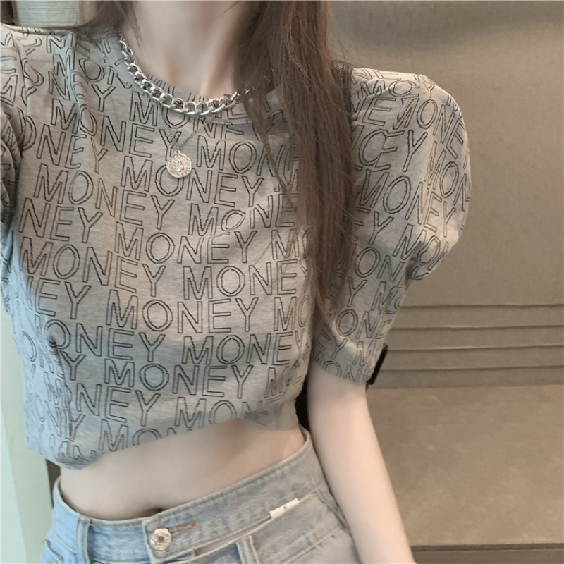 Áo thun tay ngắn cổ tròn thời trang cho nữ