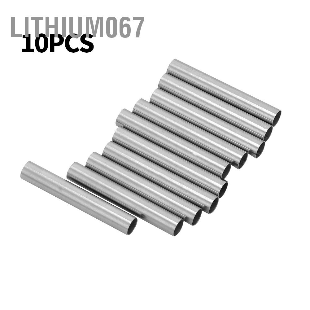 Lithium067 10Pcs/Set Tattoo Machine Grip Needle Stainless Steel Stem Tube Body Art Accessory Hình xăm