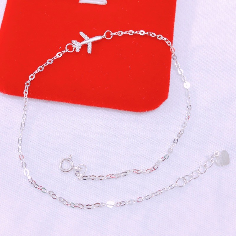 Lắc tay nữ bạc đẹp mẫu mới máy bay thời trang, thanh lịch [Có cả lắc chân], Trang sức bạc BiBi silver cam kết hàng chuẩn | BigBuy360 - bigbuy360.vn