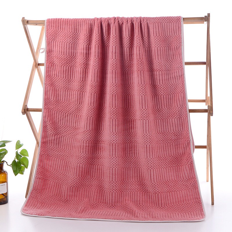 [HÀNG CAO CẤP]Khăn Tắm Thông hơi, Khăn tắm Lông Cừu Xuất Hàn Cao Cấp Size Lớn 70 x 140cm, Siêu thấm hút nước, mềm mịn