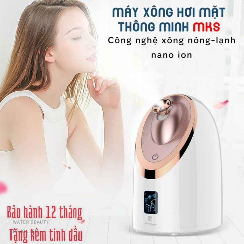 Máy Xông Mặt Nóng Lạnh Cao Cấp MKS- 6 Chế Độ Xông (Có Ngăn Chứa Thảo Dược)