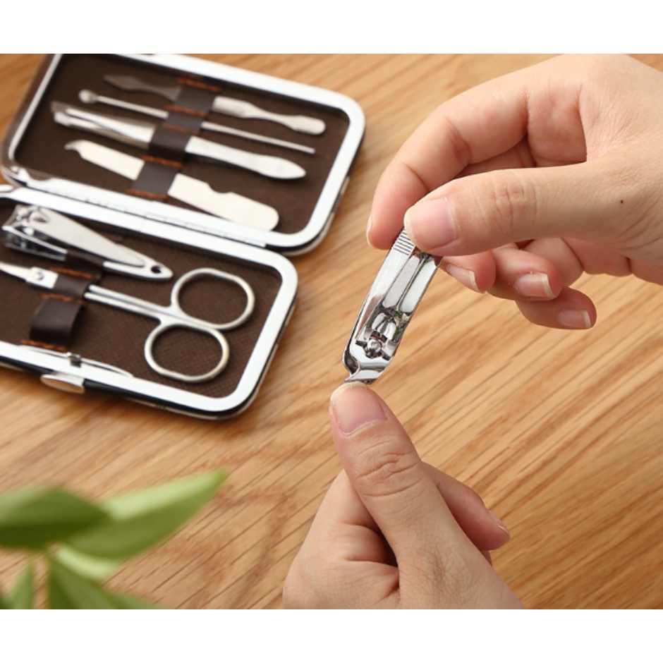 Bộ Cắt Móng Tay Mini Cho Bé Cao Cấp – Dụng Cụ/ Đồ Bấm Móng Tay 7 Món Đa Năng