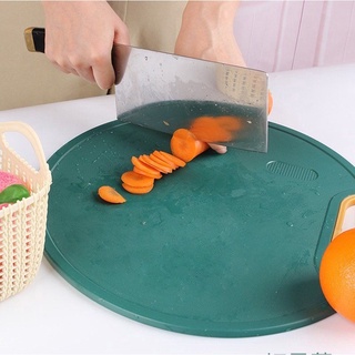 Thớt nhựa tròn pe đa năng chống nấm mốc kháng khuẩn đường kính 33cm