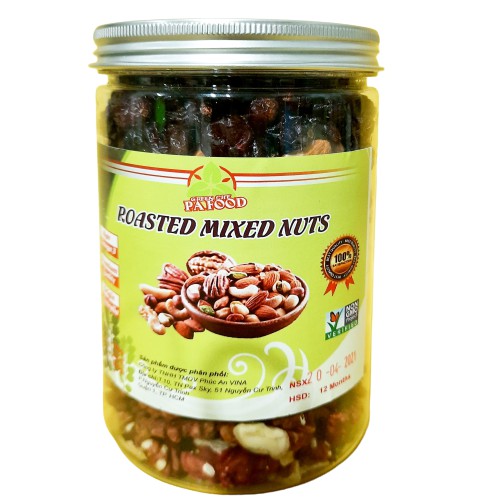 Mixed Nuts  2 loại hạt dinh dưỡng (500g), Nhân óc chó đỏ, nhân óc chó vàng đã tách vỏ, ĂN trực tiếp , nấu sữa