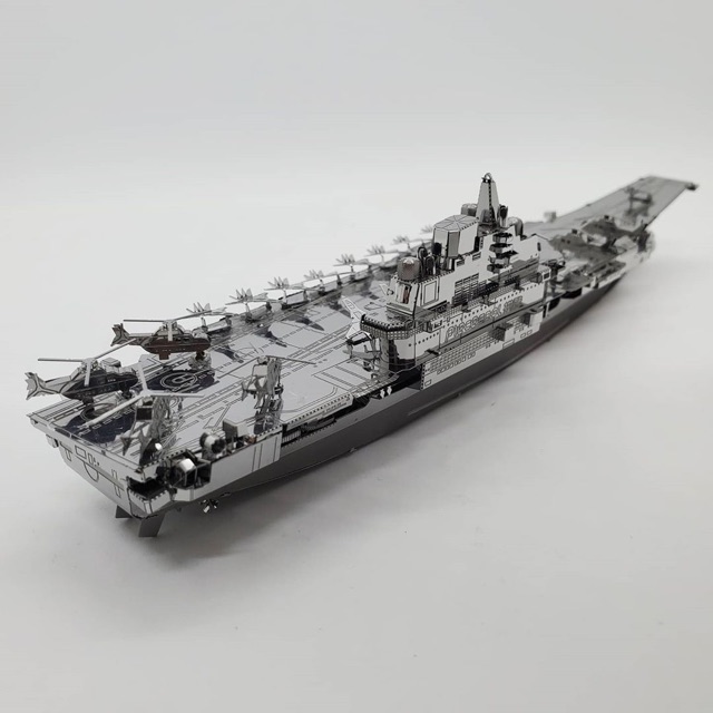 Mô hình 3D kim loại lắp ráp Piececool Tàu sân bay Liaoning CV-16 màu bạc [ Chưa Lắp ]