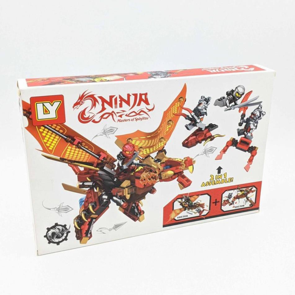 [SALE HÈ SỐC] NINJAGO_Lego Ninja Cưỡi Rồng Robot Chiến Đấu (286 miếng)