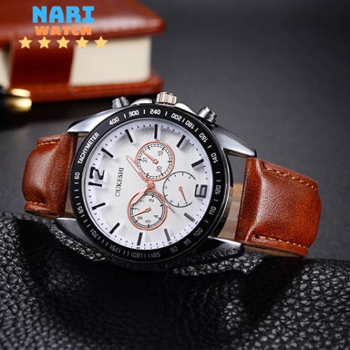 Đồng Hồ Nam CUKESHE Japan SU004, Dây Da, Thời Trang Cao Cấp, Bảo Hành 6 Tháng, NARI WATCH