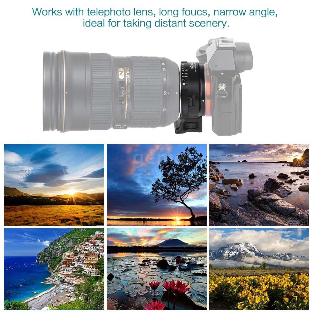 Ngàm chuyển ống kính VILTROX NF-NEX cho Nikon G/F/AI/S/D sang Sony E Mount Camera A7/A7R/NEX-5/NEX-3/NEX-5N/NEX-C3/NEX-