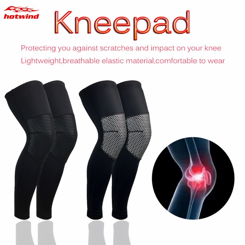 HW Knee Pad Support Honeycomb Crashproof Basketball Knee Brace Compression Leg Sleeves Kneepad