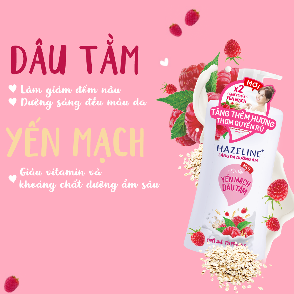 Sữa tắm dưỡng thể thiên nhiên trắng sáng da Hazeline 1kg