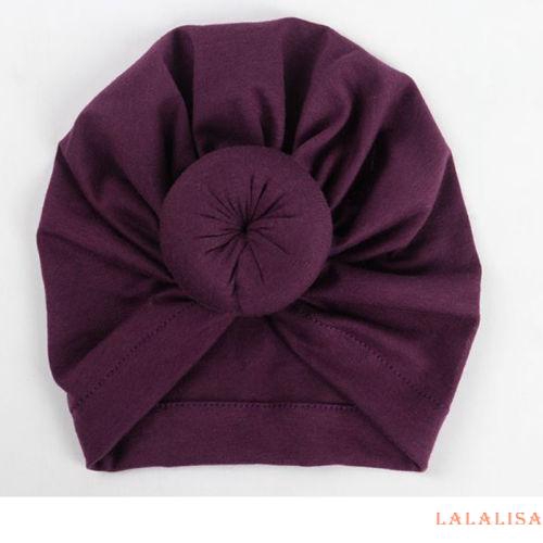 Mũ Turban Cotton Pha Mềm Mại Dễ Thương Cho Bé Trai / Gái