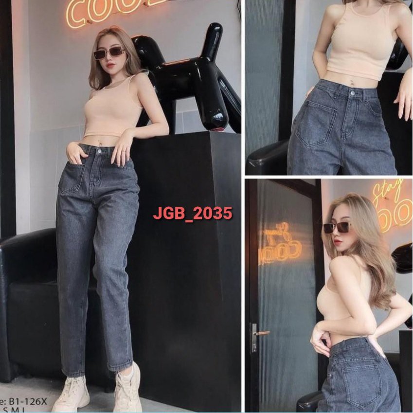 Quần Baggy Ống Vừa Màu Xám 1 Túi Trước mã: JGB_2035