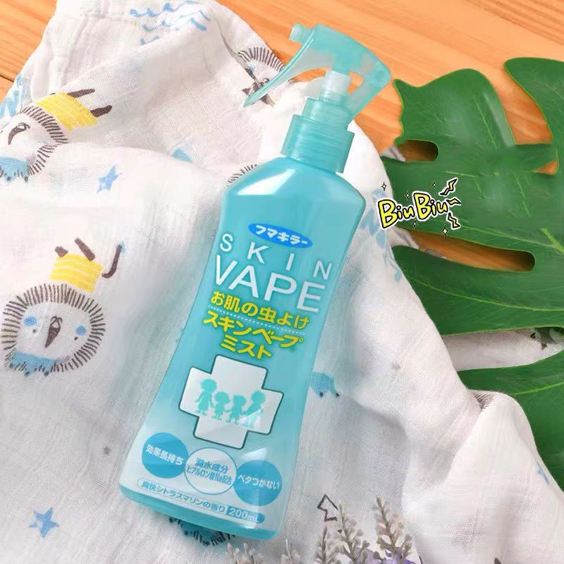 Xịt Chống Muỗi Cho Bé Của Nhật Skin Vape Chính Hãng Nội Địa Nhật Bảo Vệ Bé Khỏi Muỗi Và Côn Trùng Cắn 200ml