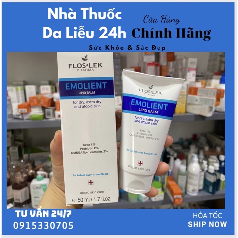 Kem dưỡng ẩm Floslek Lipid balm giúp hỗ trợ dưỡng ẩm làm giảm khô da