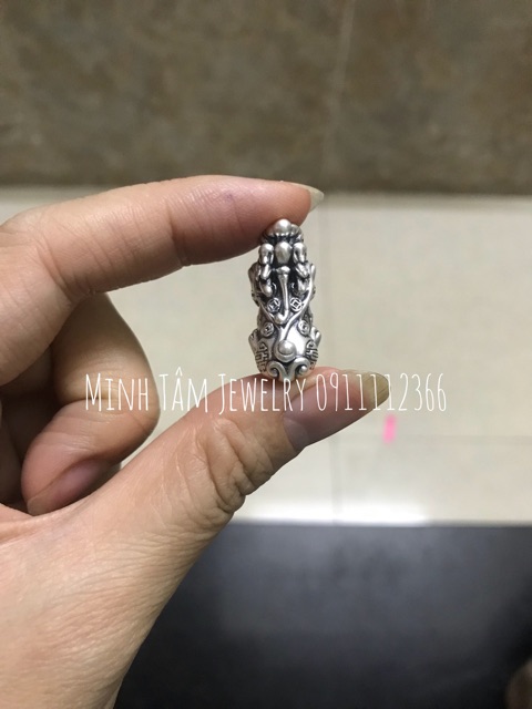 Tỳ hưu bạc Thái S999 phù hợp vòng 10-14 ly Minh Tâm Jewelry