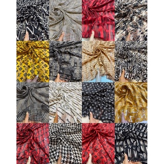 Vải voan tằm sọc, voan xốp,voan chiffon hàng cây cắt mét theo yêu cầu