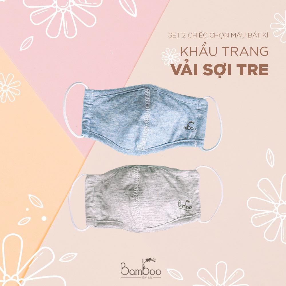 Khẩu trang vải 2 lớp cho bé từ 0-5 tuổi little love