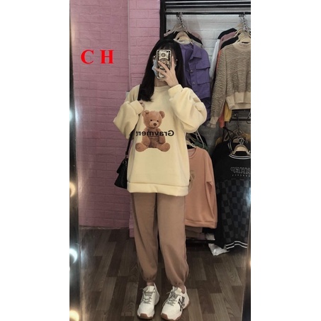 Bộ nỉ gấu GRA CH12