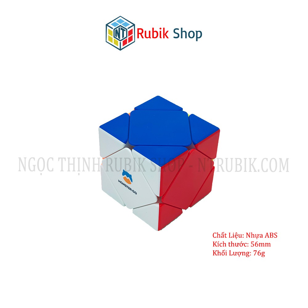 [Siêu hót Gan Monster Go] Rubik Biến thể 6 mặt GAN monster go Skewb Stickerless