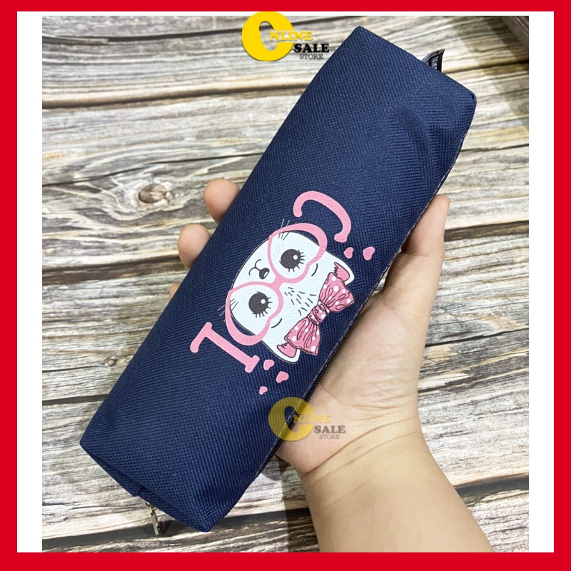 Mới-[Size To] Túi bóp đựng bút vải canvas cỡ lớn cute dễ thương cỡ lớn hộp bút kích thước 21x8x4cm-Muahangtructuyen