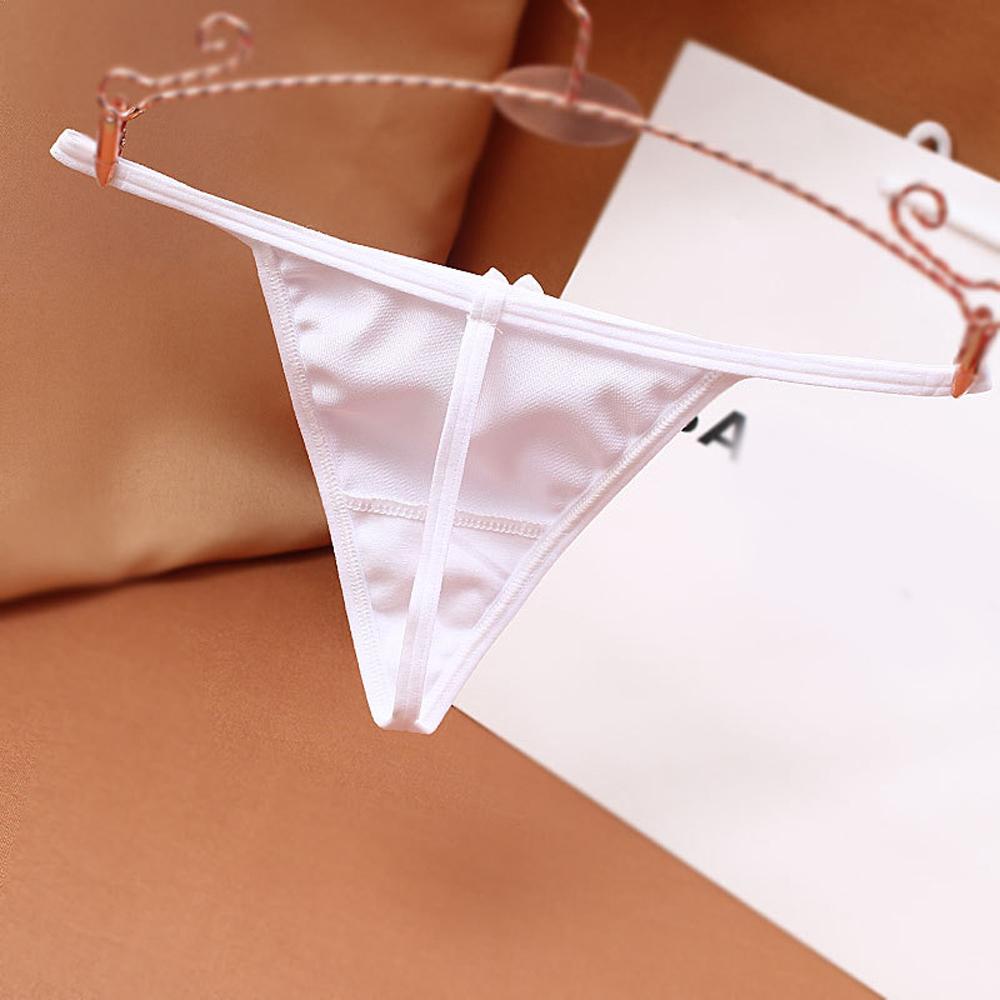 Quần Lót Satin Lưng Thấp Đính Nơ Gợi Cảm WMES15H Size Lớn Cho Nữ