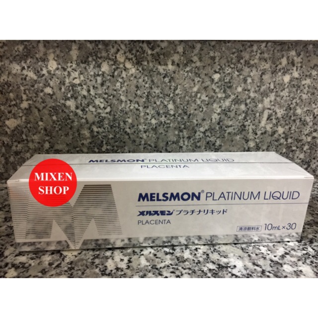 Nước uống nhau thai ngựa Melsmon Platinum Liquid Placenta Nhật Bản