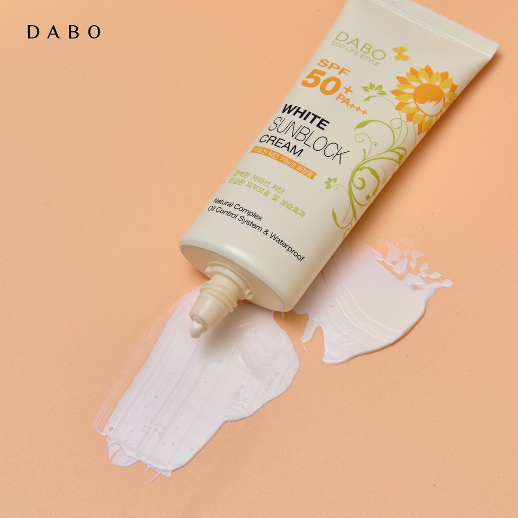 Kem chống nắng trắng da Dabo White Sunblock Cream SPF50 PA+++ 70ml