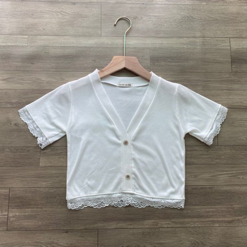 ÁO CROPTOP CÚC Giả PHỐI REN - A3R3
