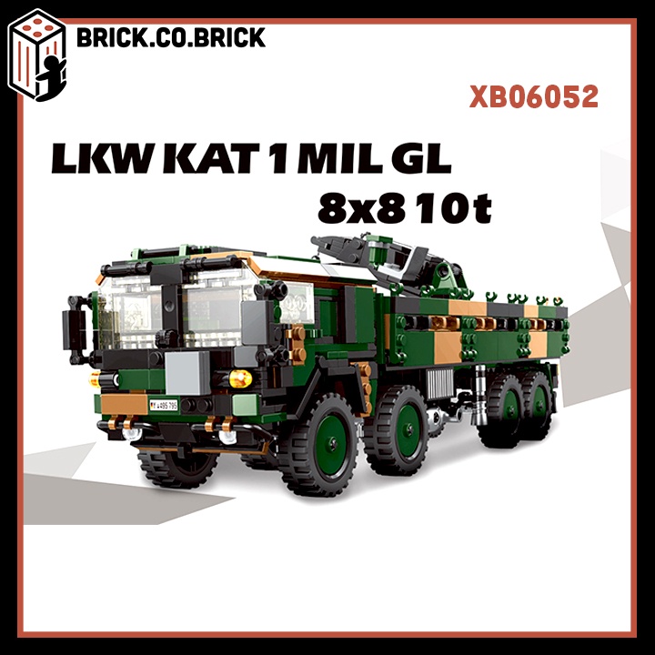 Mô Hình Đồ Chơi Lắp Ráp Xe Tải Quân Sự KAT Xingbao Armored Truck Xếp Hình Thông Minh XB06052