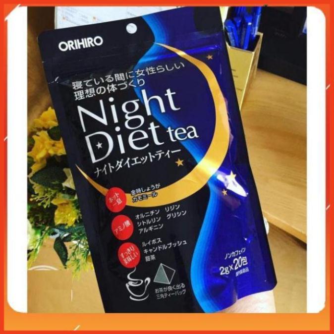 Trà giảm cân Night diet Nhật bản [FREE SHIP_CHÍNH HÃNG] Trà đêm orihiro