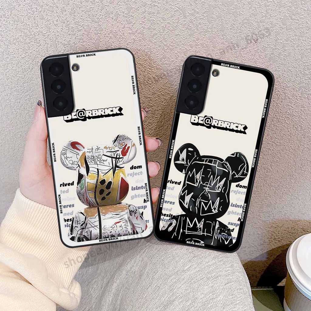 Ốp Samsung S21 / S21 Plus / S21+ be@r brick mars thời trang, ốp lưng điện thoại viền dẻo siêu chất