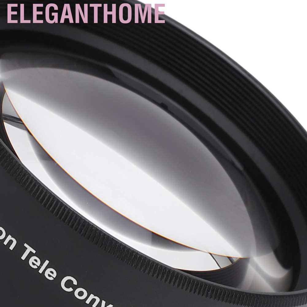 Eleganthome Universal 58mm 2X Telephoto Lens Teleconverter for Canon Nikon Sony Pentax Etc