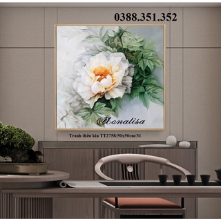 Tranh thêu chữ thập hoa mẫu đơn hoa bỉ ngạn DX1010 DX1007 DX1057 DX1056 DX1129 DX1172 DX1112