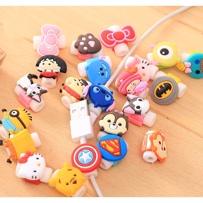 Phụ Kiện Bảo Vệ Dây Cáp Hình Hoạt Hình Dễ Thương